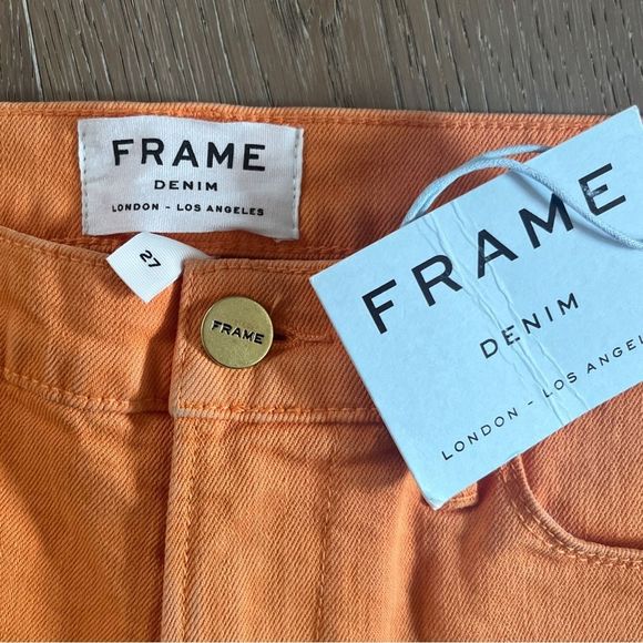 NWT Frame Denim Le Cutoff Shorts in Sundown - Picture 4 of 6